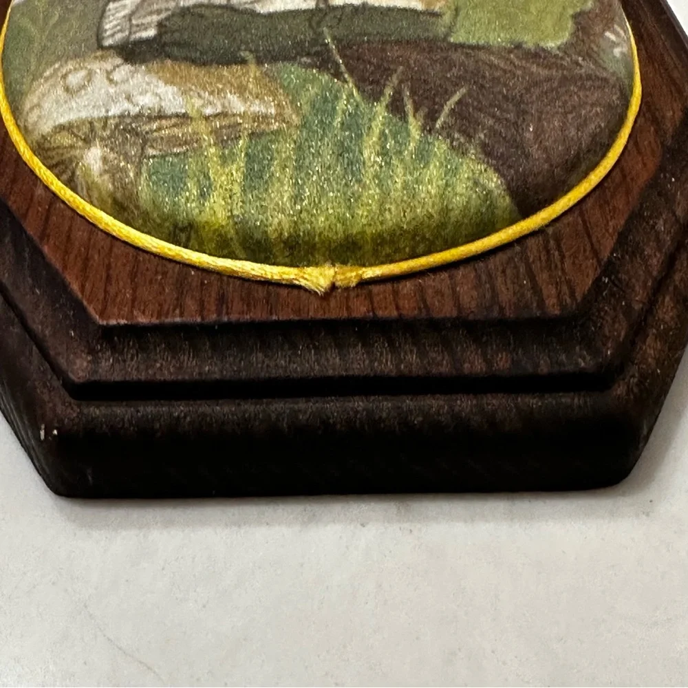 Vintage Wood Plaque Pig Turtle Set Of 2 70s Farmhouse Whimsical